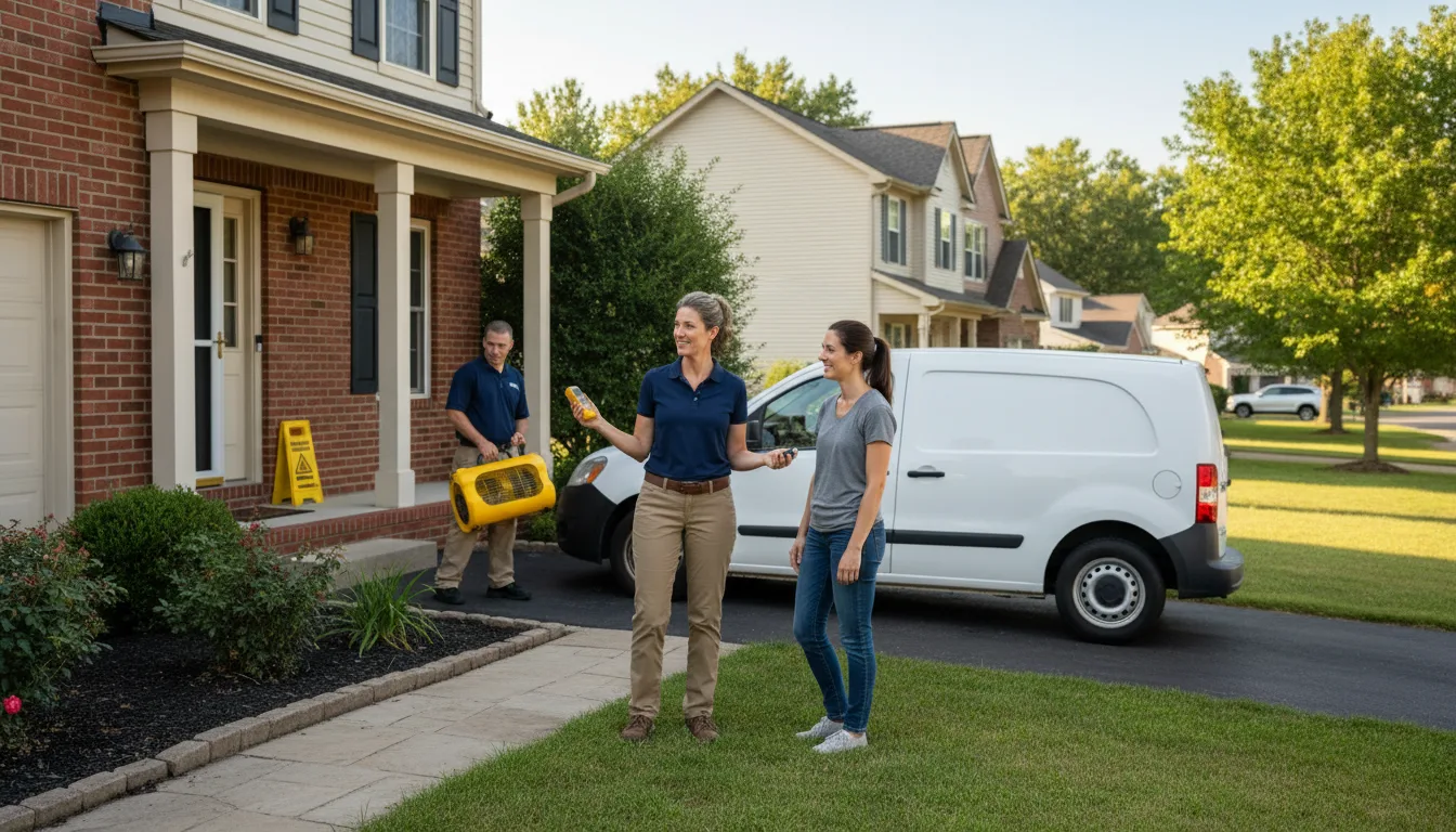 Water restoration image for Home Water Damage Repair in Beason, IL